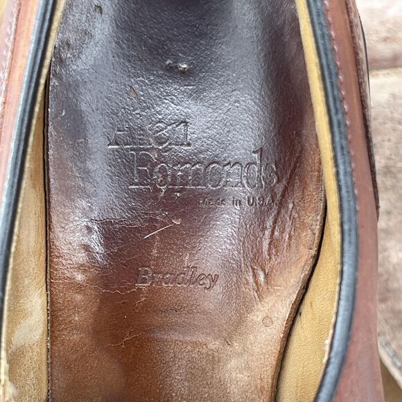 Allen Edmonds Bradley Oxfords Mens Size 8 D Brown Leather Casual Dress Shoes main image 5